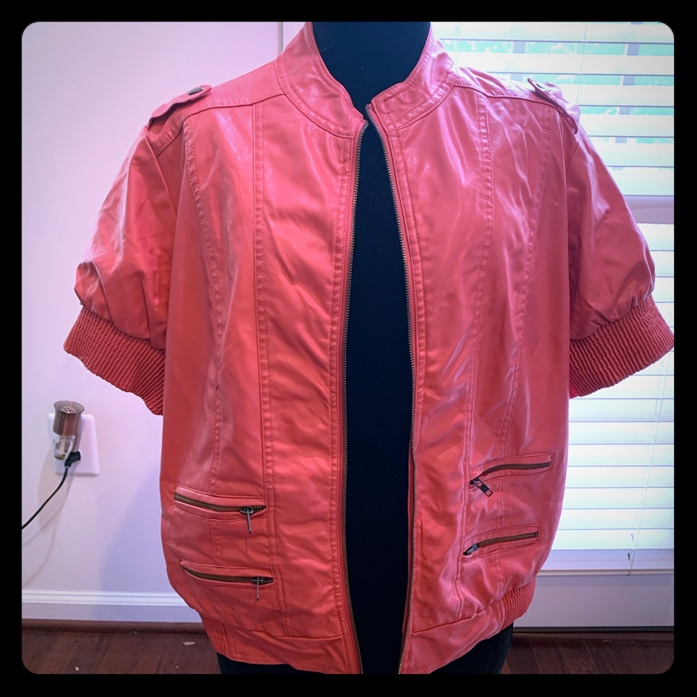 Faux Leather Jacket sz. 1x.